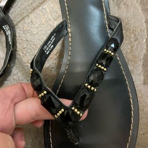 Mia black sandals, size 10